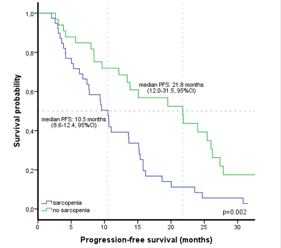The effect of sarcopenia on erlotinib therapy in patients with metastatic lung adenocarcinoma